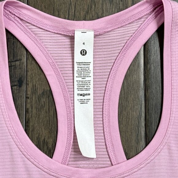 Lululemon NWT Swiftly Tech Racerback Tank Top 2.0 *Race Length Vitapink - Picture 3 of 7